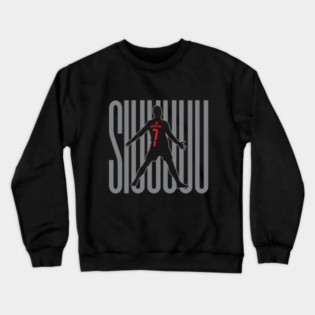 Siuuuuu Cristiano Ronaldo Crewneck Sweatshirt by HOGOs